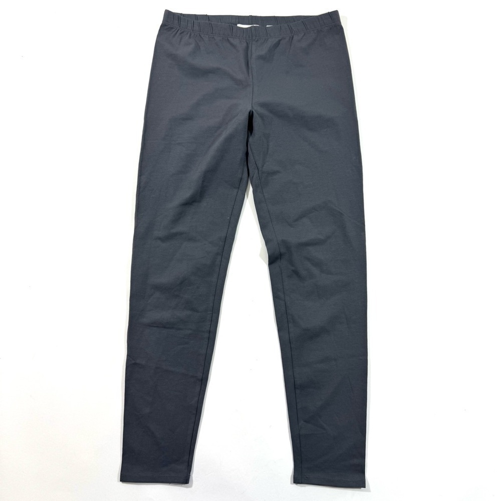 Garnet Hill Basic Leggings Stretch Cotton Grey Size XS Cropped